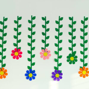 Leafy Flower Long Danglers