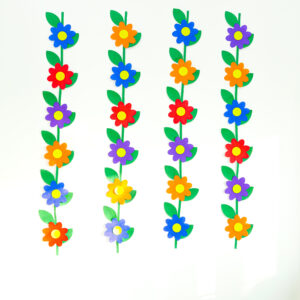 Leafy Flower Short Danglers