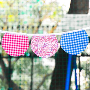 Semicircular Printed Recycled Polyester Bunting