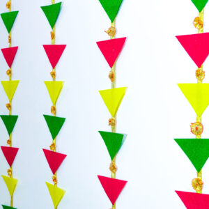 Triangular Gotapatti Danglers